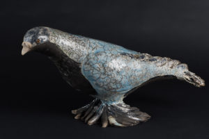 Pigeon Lahore bleu - Pièces de Nadine JANIN